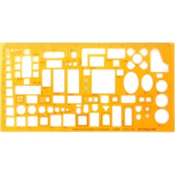 Šablona GRAPH'IT na architektonické prvky 104 tvarů 1:50