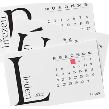 Diář Fleppi Kartičky do diáře | Měsíce 2026