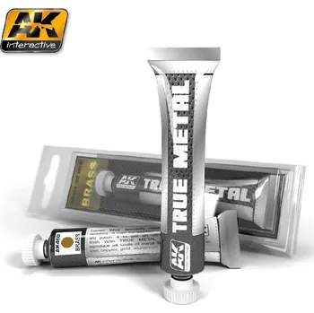 Modelářská barva AK Interactive - True Metal Brass