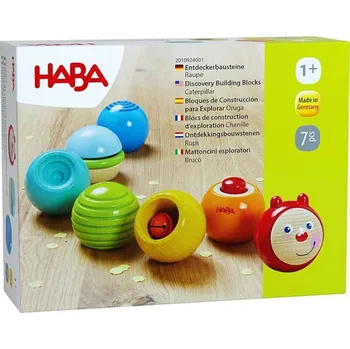 Hračka pro nejmenší Haba Housenka s hmatovými a zvukovými efekty