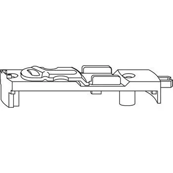 Příslušenství k oknu ROTO NT/NX hranová západka naproti drážce kování stříbrná