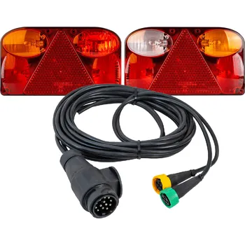 Auto-moto Zadní světla FRISTOM FT-088 + kabelový svazek MANTES 4m 13PIN