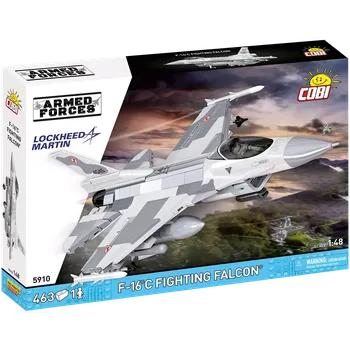 Stavebnice COBI Americký víceúčelový stíhací letoun F-16C Fighting Falcon COBI 5910 - Armed Forces 1:48
