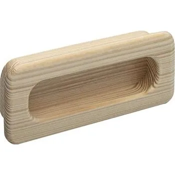 Úchytková mušle Cidras šířka 110 mm, rozměr zapuštění 102 x 42 mm, smrk