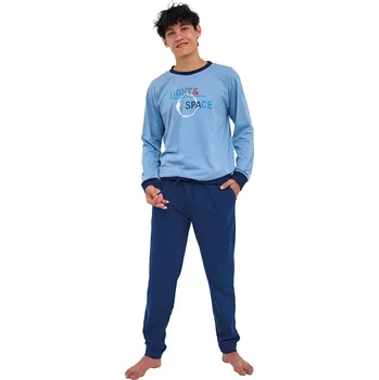 Chlapecké pyžamo Mladistvé pyžamo Fun&Young Light jeans velikost L