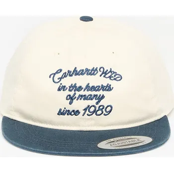 Kšiltovka Kšiltovka Carhartt WIP Alston Cap Natural/ Deep Lagoon Universal