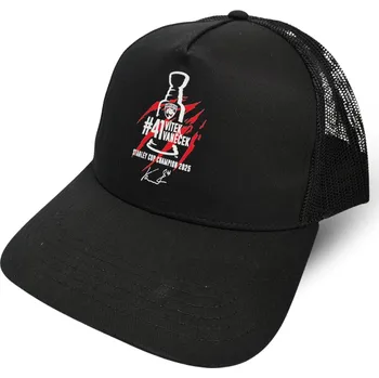 Kšiltovka FansArena Pánská kšiltovka Vítek Vaněček #41 Stanley Cup Champion 2025 Florida Panthers NHL Black