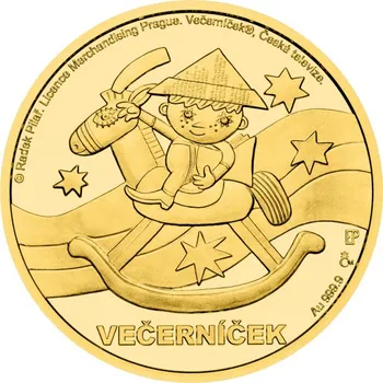 2025 - Zlatá půluncová mince Večerníček - Proof