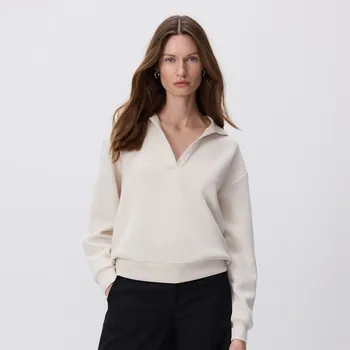 Dámská mikina Reserved - Mikina s modalem - béžová - 405GA-08X - 405GA-08X-M