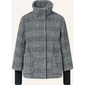 Dámský kabát S.Oliver Black Label Dámský Caban Kabát, šedá / černá / bílá, 36