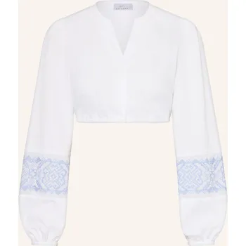 Dámská halenka Waldorff Dámská Dirndl Halenka, bílá / tmavě modrá, 36