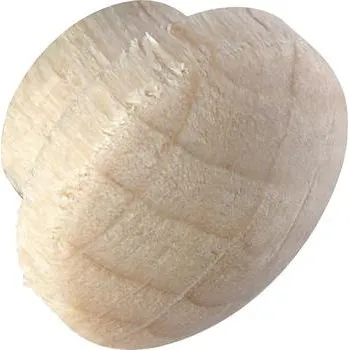 Nábytkové kování Dřevěná krytka o 12 mm, čep o 8 mm, délka čepu 4 mm, buk bez povrchové úpravy