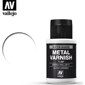 Modelářská barva Vallejo - Metal Color 77657 Gloss Metal Varnish - lesklý lak 32ml.