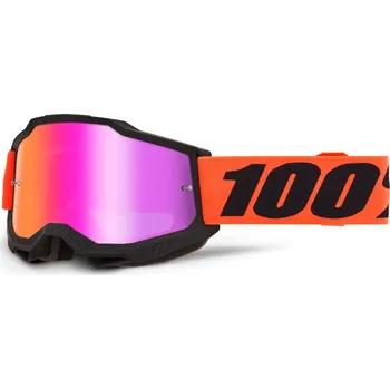 Motocyklové brýle ACCURI 2 100%- USA, brýle FERRAN - červené plexi