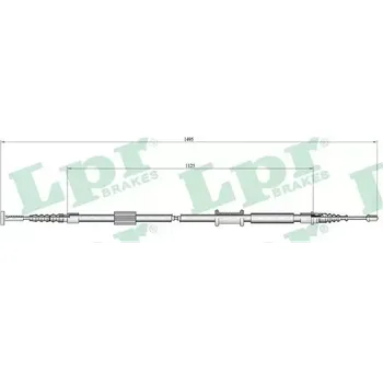 Auto-moto LPR Tažné lanko parkovací brzdy LP C0157B