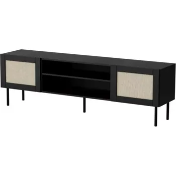 Televizní stolek TV stolek Juta 180 cm černý/hnědý