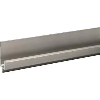 Nábytkové kování Úchytková lišta Wall délka 2000 mm, k zakrácení, hliník nerez efekt