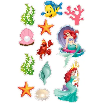 Jedlá dekorace na dort Ariel-18 Materiál: Jedlý papír