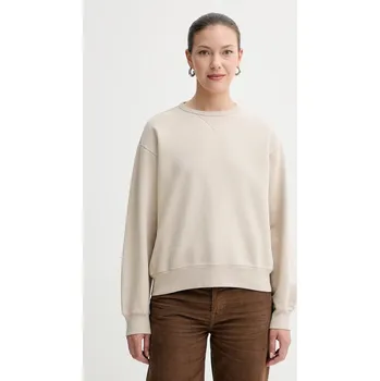 Dámská mikina Bavlněná mikina Levi's dámská, béžová barva, hladká, A8789 A8789.0023 80X, vel. XS