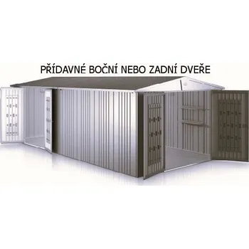 Zahradní domek 22. Biohort Europa dodatečné dvoukřídlé dveře- tmavě šedé 24001