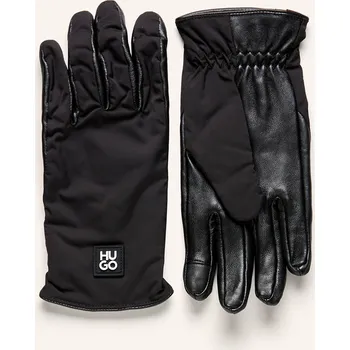 Módní doplněk Hugo Pánské Kožené Rukavice Luminary, černá, 8