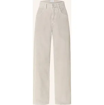 Pánské kalhoty Agolde Pánské Manšestrové Kalhoty Regular Fit, světle šedá, 46