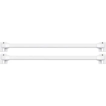 Garnýž Vitrážová tyč - vitrážka 2 kusy EASY SHAPE bílá 80 cm Mybesthome Cena je za 2 kusy