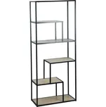 Regál Alessandro, 70 cm, černý/dub sonoma