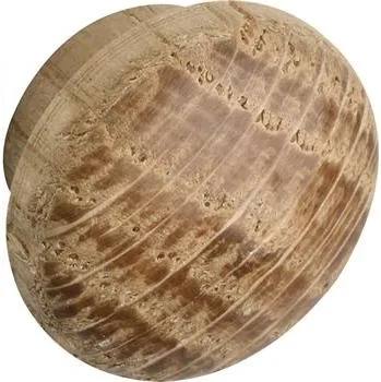 Nábytkové kování Dřevěná krytka o 14 mm, čep o 10 mm, délka čepu 4 mm, dub bez povrchové úpravy