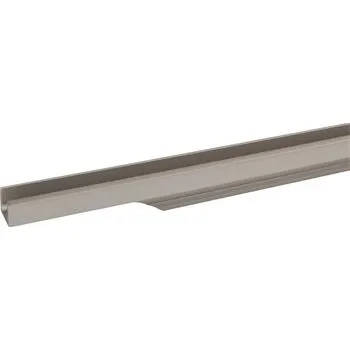 Nábytkové kování Úchytková lišta Prego délka 445 mm, hliník nerez efekt