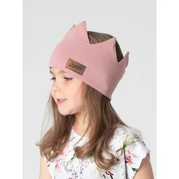 Zimní čelenka Drexiss KORUNKA OLD PINK Dětská (vel.3) obvod 49-53cm