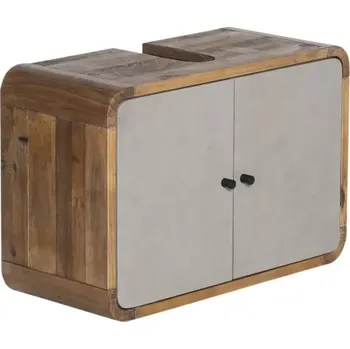 Koupelnový nábytek Skříňka pod umyvadlo Colorado recyklovaná borovice (Závěsná skříňka pod umyvadlo)