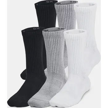 Pánské ponožky Dětské ponožky Under Armour TC 6pk Crew M Šedá