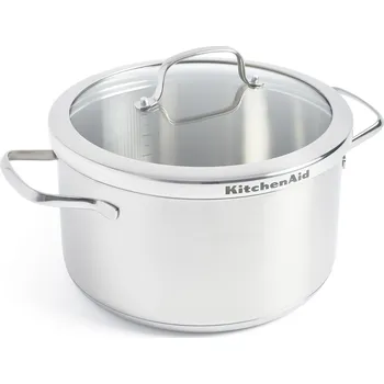 Hrnec KitchenAid 24cm 5,7L nerez Hrnec se skleněnou poklicí