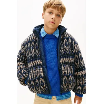 Dětská bunda Tommy Hilfiger KB0KB09882.9BYA černá 99X, vel. 164