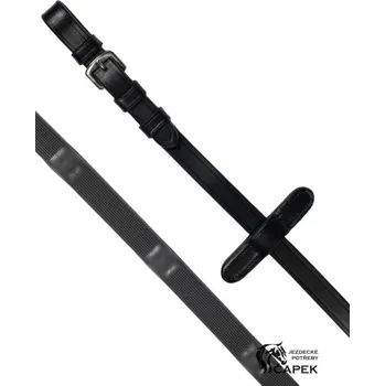 Otěže HKM -ANATOMIC SUPER SOFT- - Černá - Full