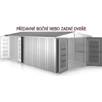 Zahradní domek Biohort Europa- přídavné dvoukřídlé dveře- 4 barvy Barva: Šedý křemen metalíza 22001