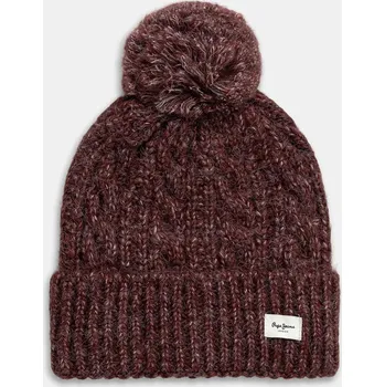 Čepice Čepice z vlněné směsi Pepe Jeans vínová barva, PL0400004 93X, vel. ONE SIZE