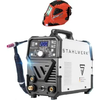 Svářečka Svářečka STAHLWERK DC TIG 200 Puls Pro - výhodný SET Varianta: SET 2: svářečka s výbavou v popisu stroje + kukla profi 1115