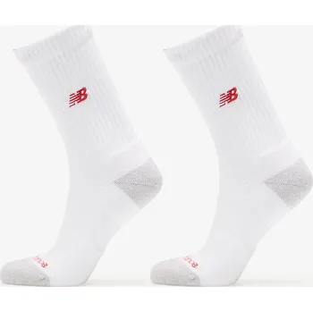 Pánské ponožky Ponožky New Balance Active Premium Crew Socks 2-Pack White XL