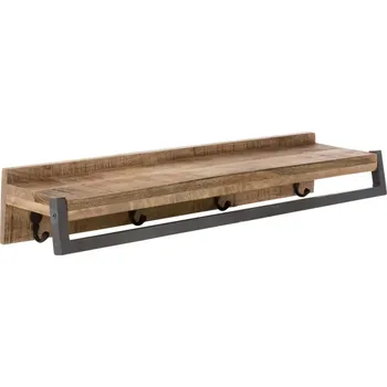 Držák na ručník Dřevěný věšák na ručníky New York mango (Dřevěný držák na ručníky)