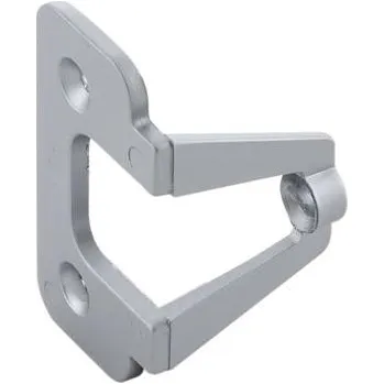 Nábytkové kování Adaptér pro úchytku na skládaná dvířka, zinkový odlitek pochromovaný matný
