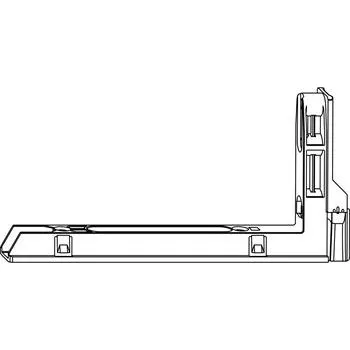 Příslušenství k oknu ROTO NT/NX rohový závěs Designo 13V dřevo/plast stříbrný