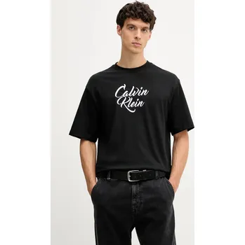 Bavlněné tričko Calvin Klein Jeans LV04RD801G černá 99X, vel. L