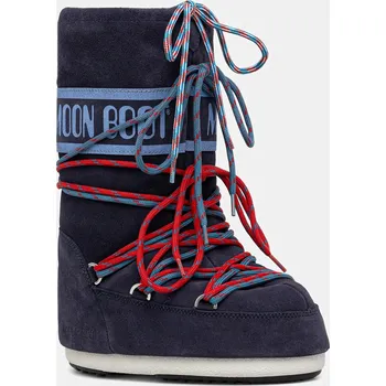 Dámská obuv Dětské semišové zimní boty Moon Boot MB ICON SUEDE LACES 80D1403050 námořnická modř 59X, EUR 23/26