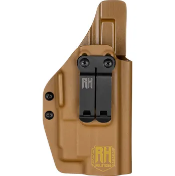 Příslušenství pro sportovní střelbu RH Holsters SHARKY - Glock 17 Gen3-5 - Glock 47 + Glock GTL II - vnitřní kydexové pouzdro - plný sweatguard - coyote hnědá Pouzdro je pro: Pravák