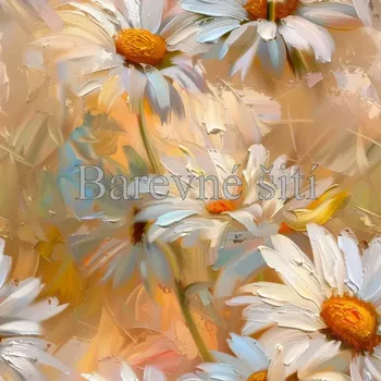 Úplet, Kopretiny tempera žlutá (E) (Top kvalitní úplet Bella digitisk)