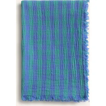 ubrus Bavlněný ubrus Calma House Nasau 120 x 180 cm modrá barva NASAU.120P.AZU 55X