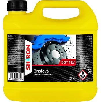 Brzdová kapalina SHERON Brzdová kapalina DOT 4 LV 3 lt