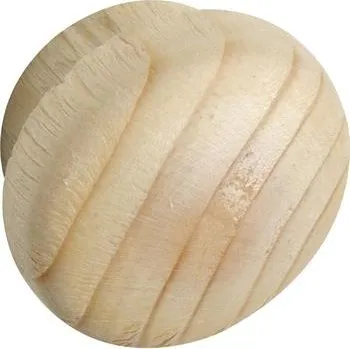 Dřevěná krytka o 16 mm, čep o 12 mm, délka čepu 4 mm, smrk bez povrchové úpravy